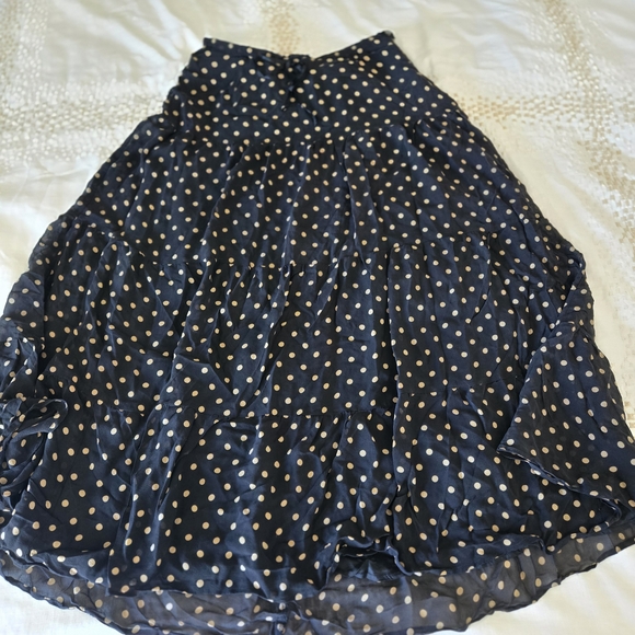 Boston Proper Polka Dot Skirt Size 10 - Picture 1 of 4